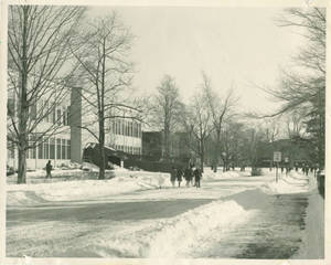 Woods Hall in winter