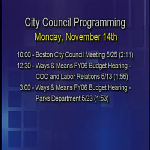 Boston City Council meeting recording, April 13, 2005