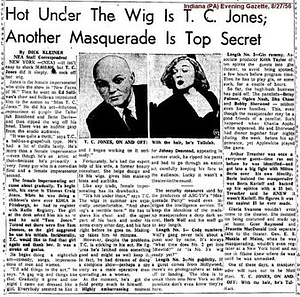 Hot Under the Wig is T.C. Jones; Another Masquerade is Top Secret