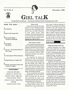 Girl Talk, Vol. 10 No. 9 (November, 1995)
