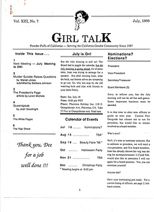 Girl Talk, Vol. 13 No. 7 (July, 1998)