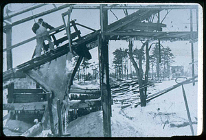 Sawyer ice house on Lilly Pond, Saugus