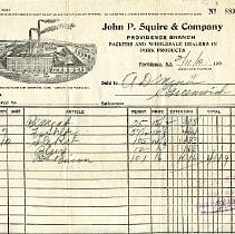 John P. Squire & Company Providence Branch Packers and Wholesale Dealers in Pork Products