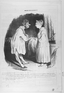 Et les cinq francs de ce matin? - Mais je te les dis: trois livres et demie de tranche au petit os, deux sous de foie, un ognon brûlé, ça nous fait 58; une demi-once à priser, un quarteron de sucre; six liards de graine de lin, voila donc 3 francs 10 sous. - Eh bien! il reste trente sous - Oui, mais les carottes! je connais vos carottes, Madame Grimblot, - je n'en avalerai plus!...