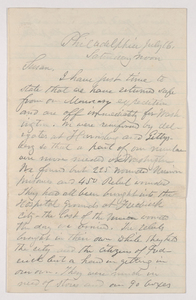 Sidney Brooks letter to Susan Brooks, 1864 July 16