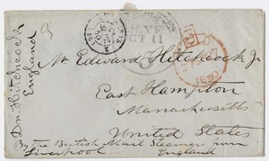 Edward Hitchcock letter to Edward Hitchcock, Jr., 1850 September 25