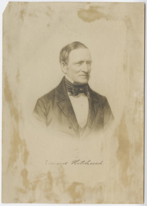Edward Hitchcock, portrait, facing right, circa 1855