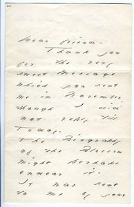 Emily Dickinson letter to [Mary Ingersoll Cooper?]