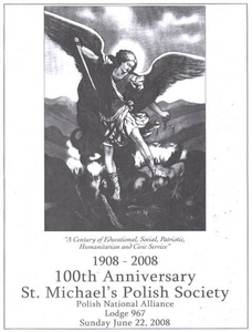 St. Michael's Polish Society Program Cover