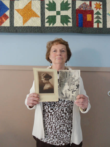 Mary Lou Giordano at the Stoughton Mass. Memories Road Show