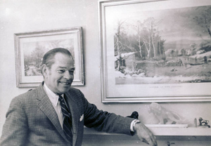 Ladd MacMillan with his beloved Currier and Ives