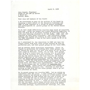 Letter, April 6, 1978.