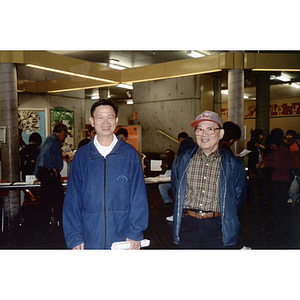 Two men at a voter rights event