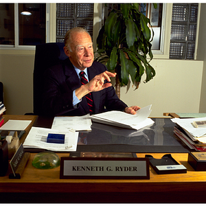 Kenneth Ryder in his office