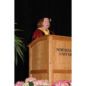 Patricia Kiladis speaks at School of Nursing convocation