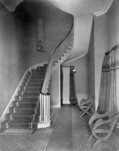 Amory-Ticknor House, Park St., Boston, Mass., Corridor., Stairwell..