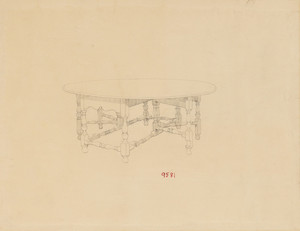 Round Gate-leg Table