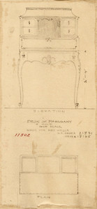 "Desk of Mahogany & Gold"