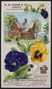 Trade cards for The New Home Sewing Machine Co., Orange, Mass., undated