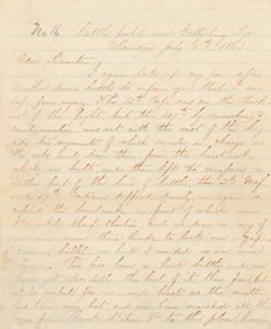 Letter from Caleb H. Beal to Caleb Beal and Mary (White) Beal, 5 July 1863