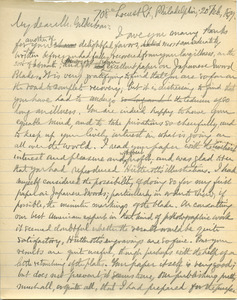 Letter from Benjamin Smith Lyman to Edward Gilbertson