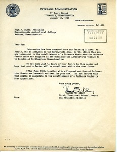 Letter from Harold E. Kiley to Hugh Potter Baker