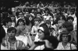 Beatles fans at the concert at D.C. Stadium