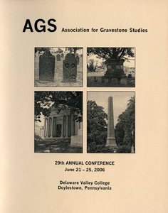 The Association for Gravestone Studies 29th annual meeting and conference : Conference program
