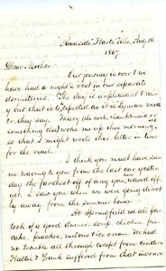 Letter from Catherine Lyman to Joseph Lyman