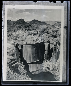 Boulder Dam under construction (view from the water)