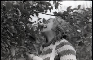 Julie Howard and apple tree