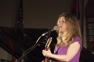 Dar Williams, performing at the First Congregational Church in Wellfleet