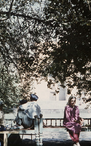 Woman on a bench