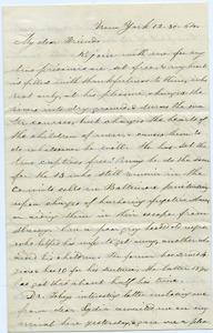Letter from Elizabeth L. Comstock to unidentified recipient