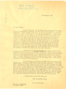 Letter from W. E. B. Du Bois to Mrs. J. G. Cockrane