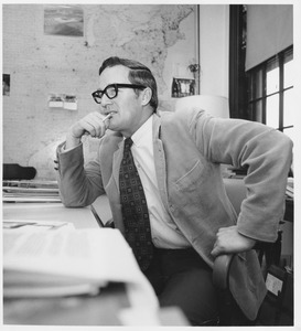 Evan V. Johnston at his desk