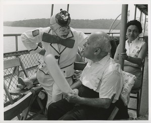 Clown on boat ride