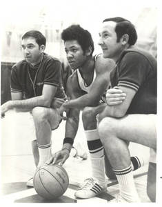 Captain Steve Waterman with Head Coach Ed Bilik and Assistant Coach Ray Gilbert, 1970-1971