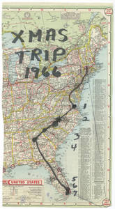 Exhibition Christmas Travel Map (Winter 1966)