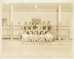 A Springfield College Swimming and Diving Team