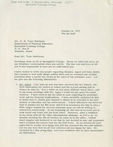 Letter from A. A. Kidess to E. N. Teye-Botchway (October 16, 1970)