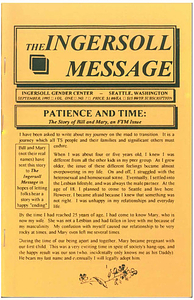 The Ingersoll Message, Vol. 1 No. 7 (September, 1995)