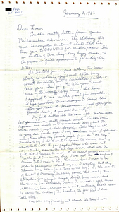 Correspondence from Eldon Murray to Lou Sullivan (January 8, 1983)