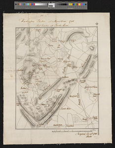 Washingtons position at Morristown 1780