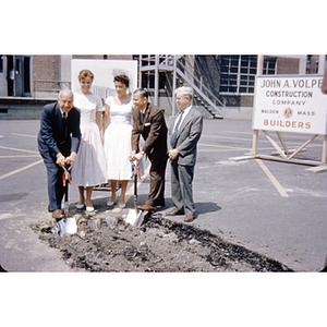 Churchill (Grad Center) Groundbreaking, July 1958; Carl Ell on left