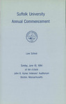 1984 Suffolk University commencement program, Law School