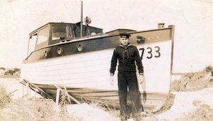 My uncle 'Dutch' home on leave in 1943 + family fishing boat