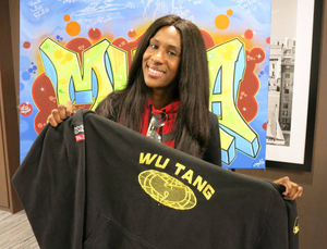 Shanda Foster at the "Show 'Em Whatcha Got" Mass. Memories Road Show: The Hip-Hop Edition