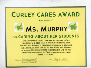 Curley Cares Award