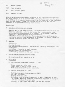 Small Business Update - 1983 Actions